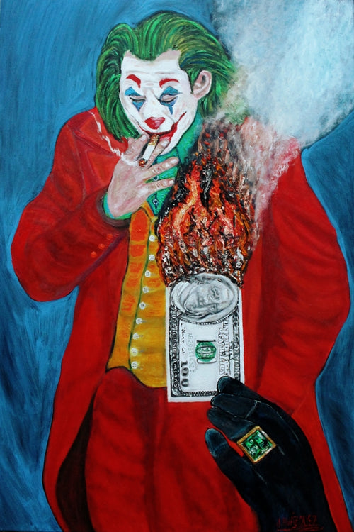 El Joker y la Flama de la Sociedad - 2 Miradas Art Gallery 